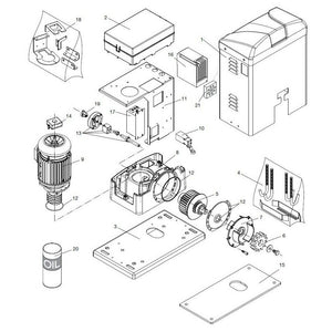 SUPPORTO CENTRALE BENINCA' 9688097 RICAMBIO ORIGINALE AUTOMAZIONE AUTOMATISMI