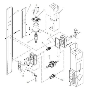 CALOTTA MOTORE BENINCA' 9686166 RICAMBIO ORIGINALE AUTOMAZIONE AUTOMATISMI NUOVO