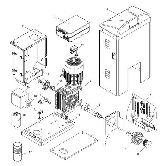 MOTORE BENINCA' 9686776 RICAMBIO ORIGINALE AUTOMAZIONE AUTOMATISMI GARANZIA