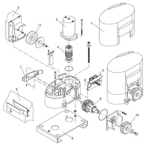 MOTORE BENINCA' 9686359 RICAMBIO ORIGINALE AUTOMAZIONE AUTOMATISMI GARANZIA