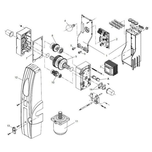 CENTRALE RI BENINCA' 9686500 RICAMBIO ORIGINALE AUTOMAZIONE AUTOMATISMI GARANZIA