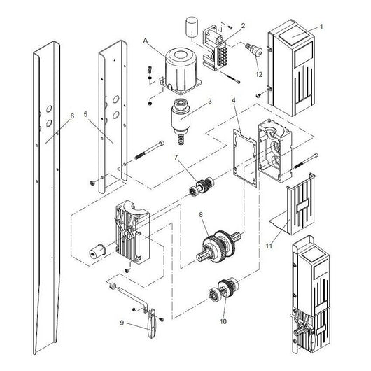 ALBERO MOTORE BENINCA' 9686008 RICAMBIO ORIGINALE AUTOMAZIONE AUTOMATISMI NUOVO