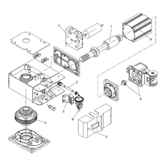 ALBERO MOTORE BENINCA' 9686851 RICAMBIO ORIGINALE AUTOMAZIONE AUTOMATISMI NUOVO