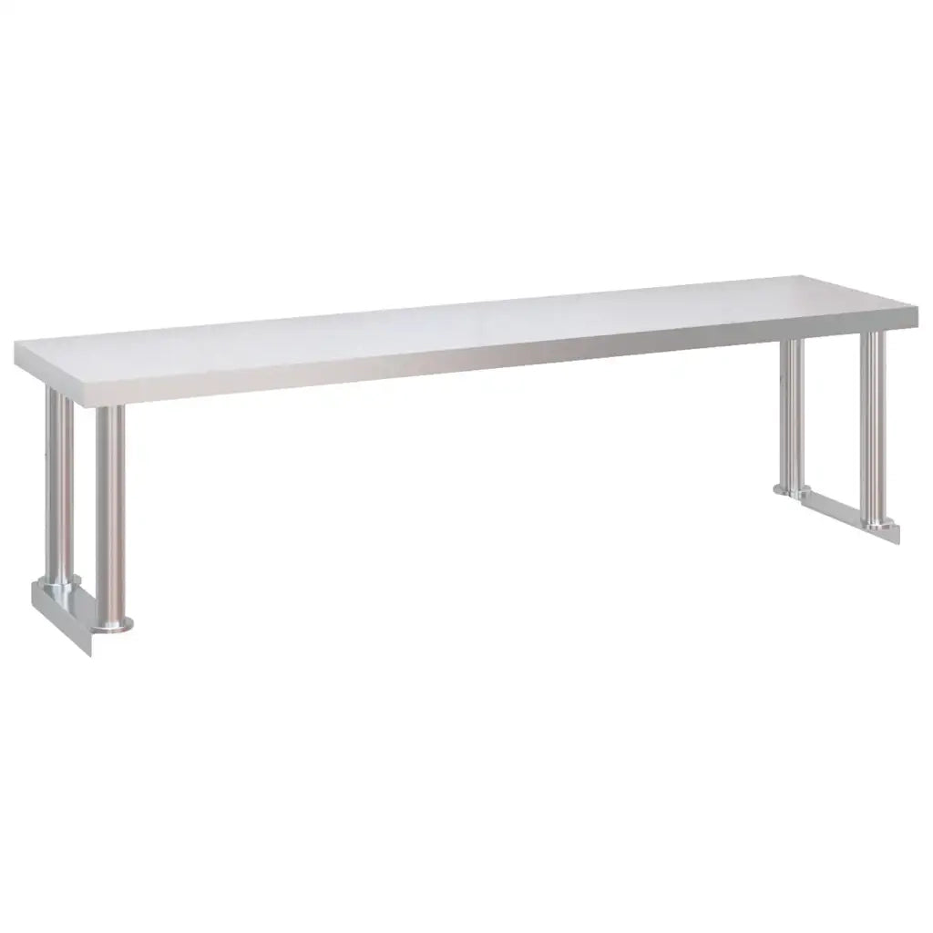 Tavolo Lavoro Cucina con Ripiano 120x60x115 cm Acciaio Inox CFW4394125