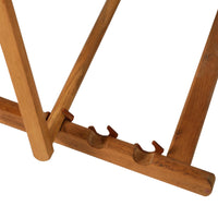 Panchina da Giardino 2 Posti 123x61x89,5 cm in Legno Naturale