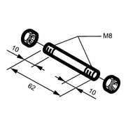 PERNO ANTERIORE PER VERSIONI VDS 2700102 AUTOMAZIONE AUTOMATISMI ORIGINALE NUOVO