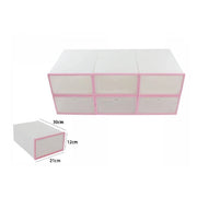 Trade Shop - Organizer Portascarpe A Cubi 6 Scomparti 6 Paia Box Contenitore Scarpiera 70519 -