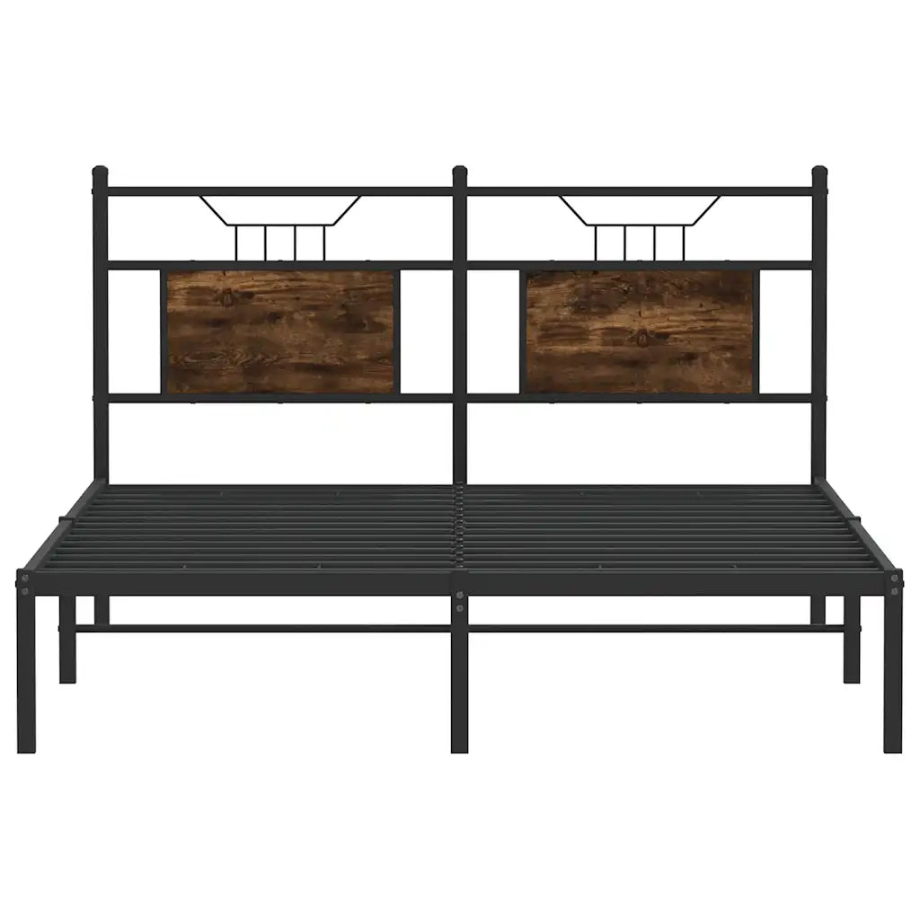 Giroletto senza Materasso Rovere Fumo 140x190 cm in Truciolato