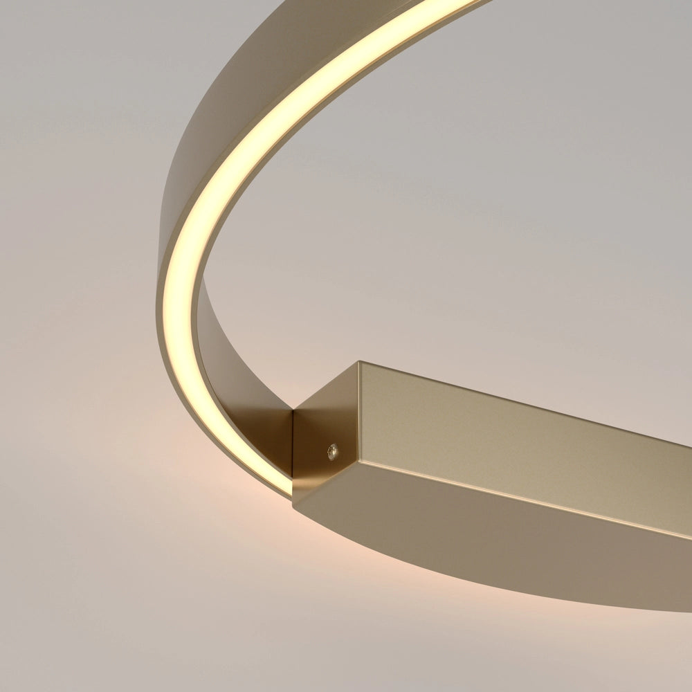 Maytoni Applique Moderna Rim 1 luce LED integrato ottone alluminio