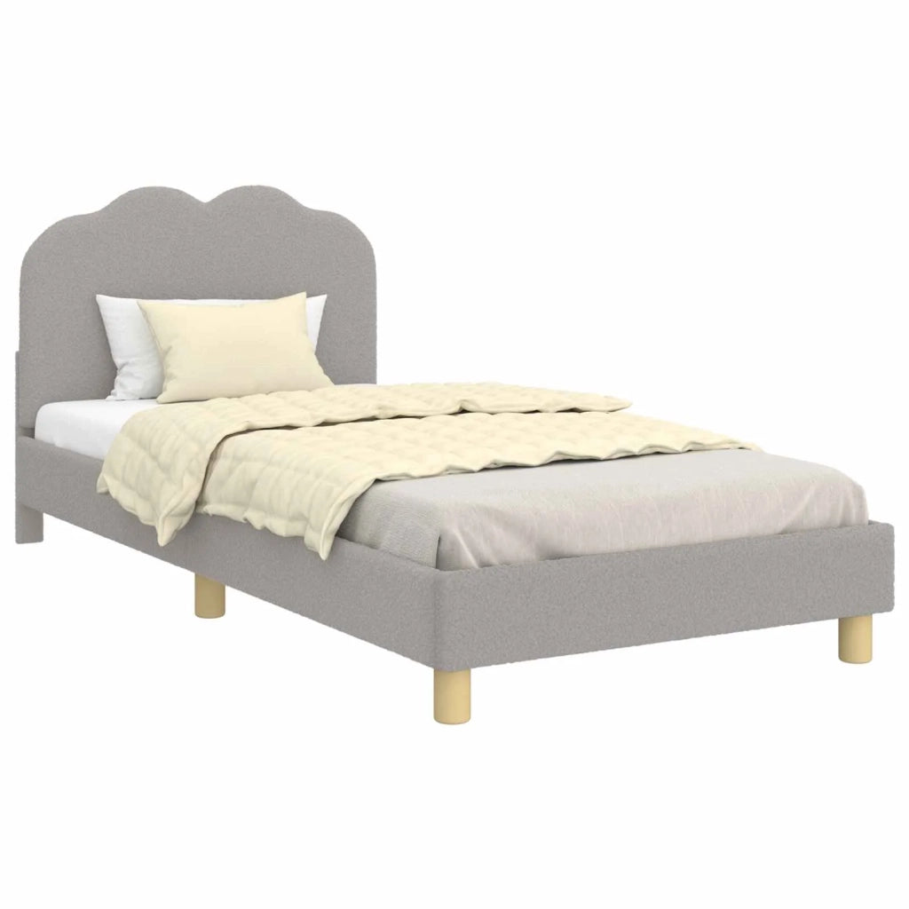 Struttura letto bambini con testata-Giroletto per bambini Grigio Chiaro 80 x 200 cm 253340