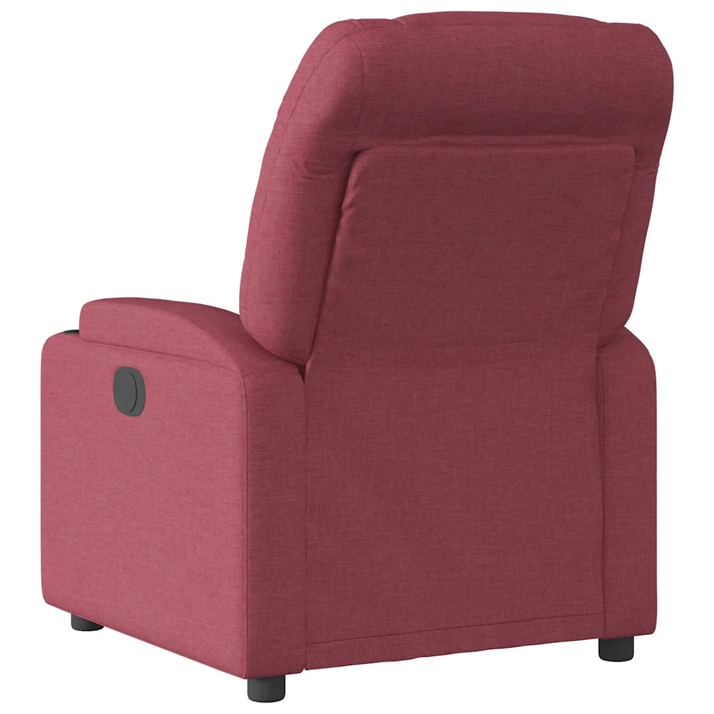 Divano Sedia-Poltrona Reclinabile in Tessuto Rosso Vino 828165