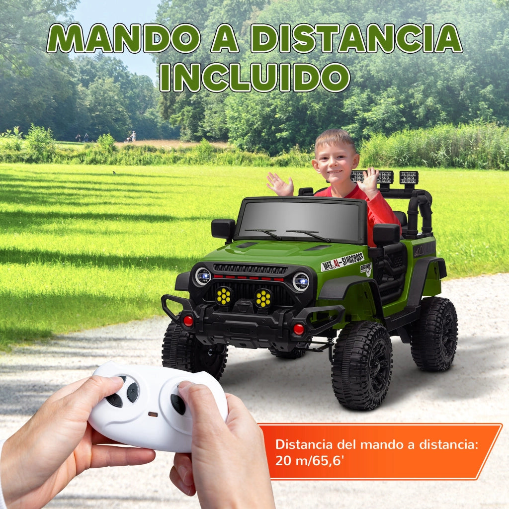 Auto Bambini Elettrica Verde con Telecomando ¨C zephmum ¨C Verde 12V