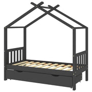 Giroletto per Bambini | Letto Infantile | Lettino con Cassetto in Legno di Pino 80x160cm