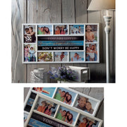 Cornice Portafoto da Parete multi 10 foto 75 x 39,5 cm