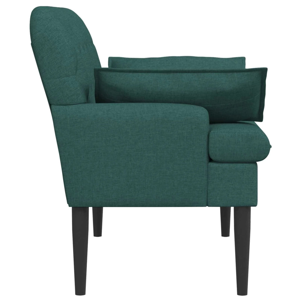 Loveseat con bottoni imbottiti Verde Scuro 111 x 68 x 80 cm 42041801
