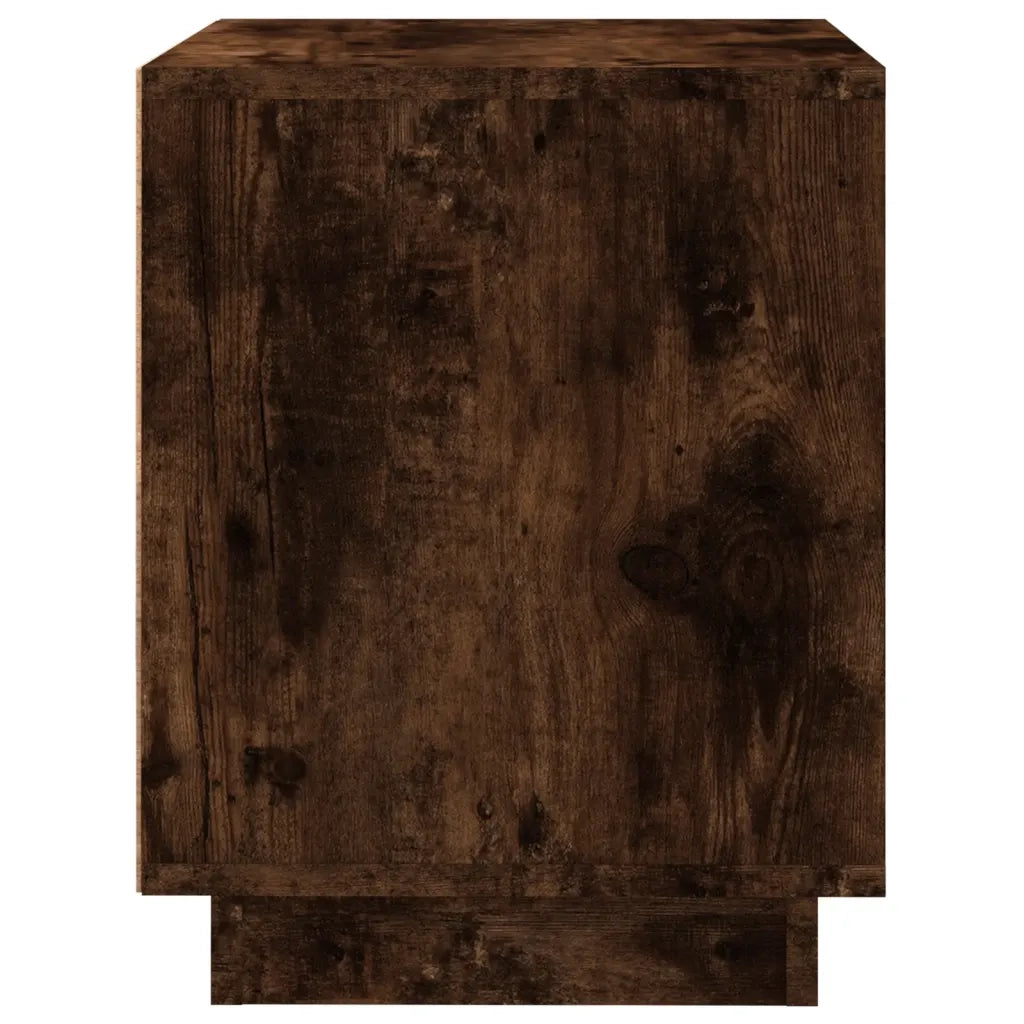 Set di 2 Comodini | Armadio da Notte | Mobiletto da notte Rovere Fumo 44x35x45 cm in Legno Multistrato