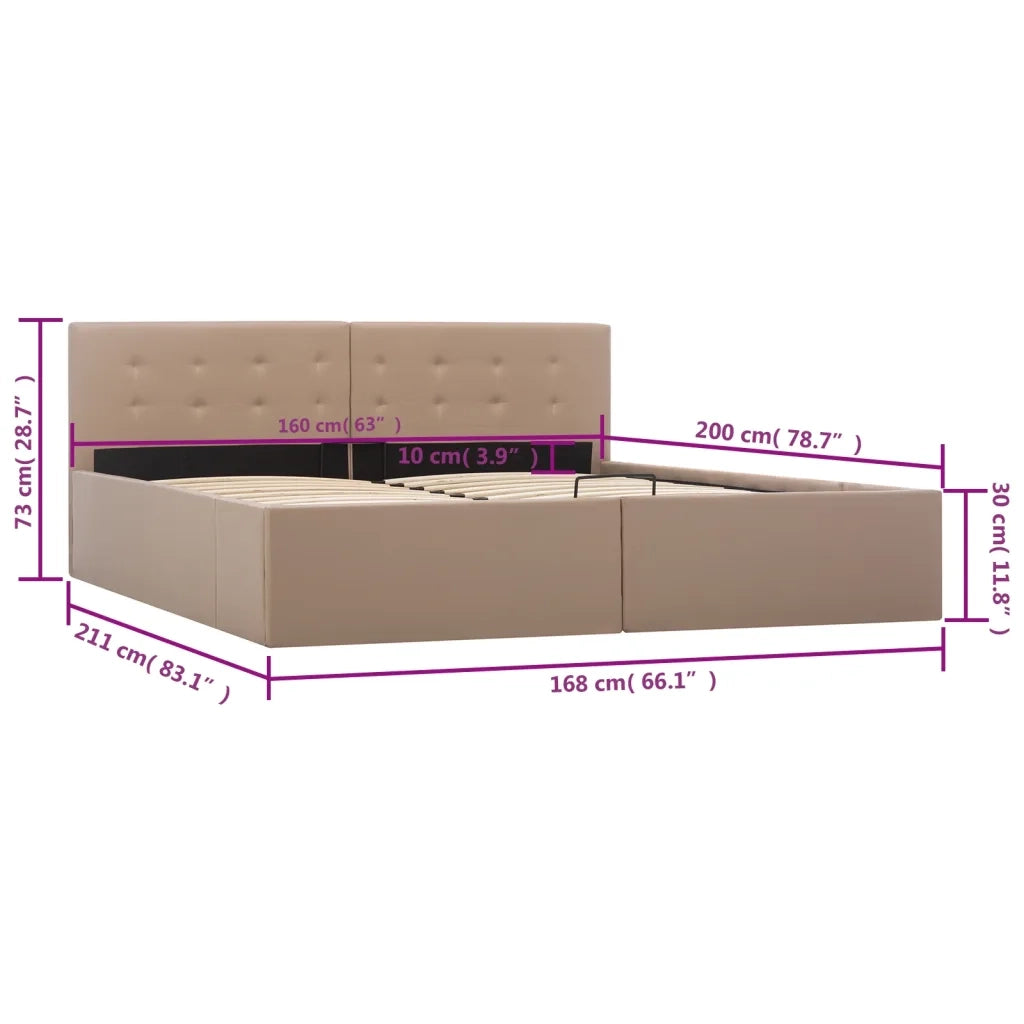 Giroletto Idraulico Cappuccino Similpelle 160x200cm 285532