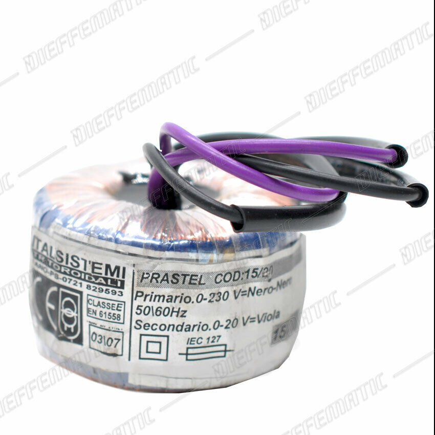 Trasformatore Per Unik1 Prastel 0-230v - 0-20v Ricambio