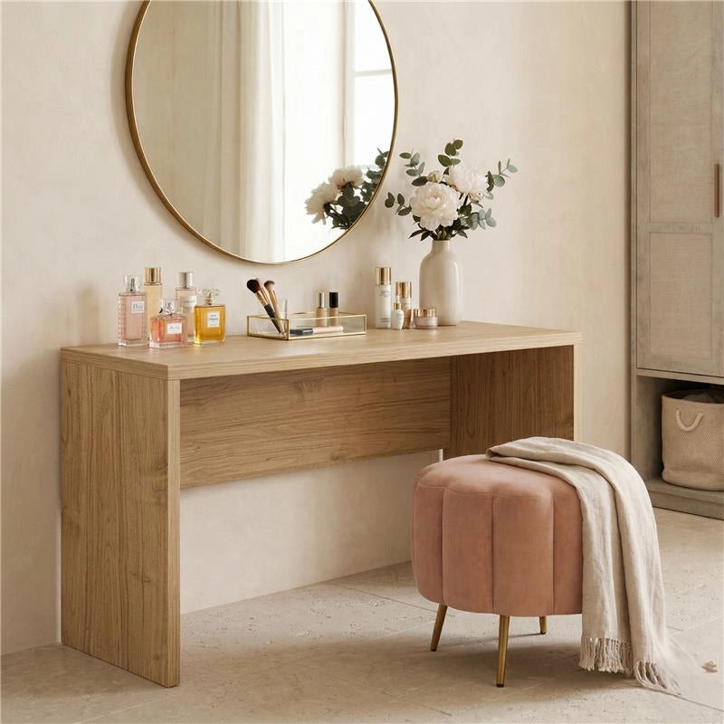 SCRIVANIA RETTANGOLARE MODERNA PER CAMERA DIMENSIONI 76X160X69 CM, COLORE NOCE