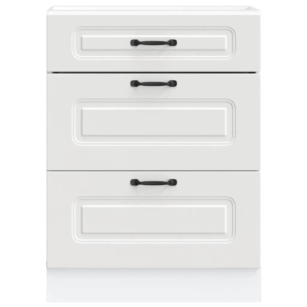 Base da Cucina Kalmar Bianco in Legno Multistrato 854279
