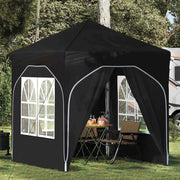 Tenda per feste a pop-up-Gazebo 192 x 192 x 245 cm Nero 208298