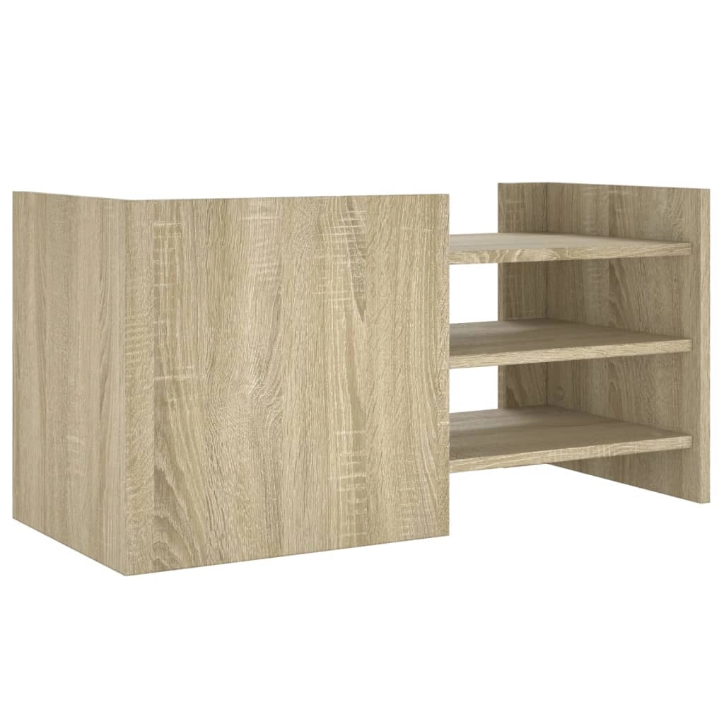 Mobile TV multimediale mensola TV credenza TV sala da pranzo soggiorno camera da letto rovere Sonoma 80 x 35 x 40 cm legno ingegnerizzato marrone 02_0027541