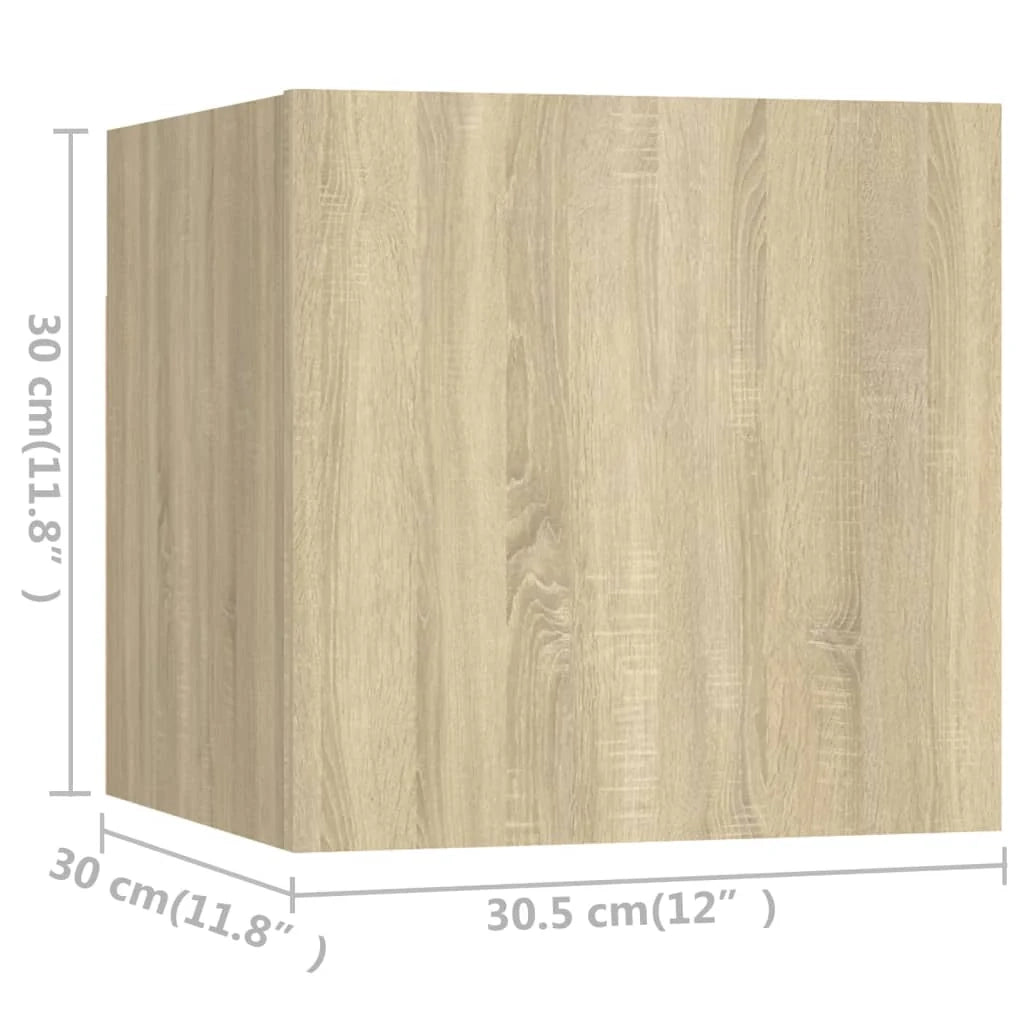 Set di mobili da 4 pezzi tra cui armadio credenza mobile porta TV set per soggiorno/camera da letto legno ingegnerizzato rovere Sonoma marrone 02_0024829