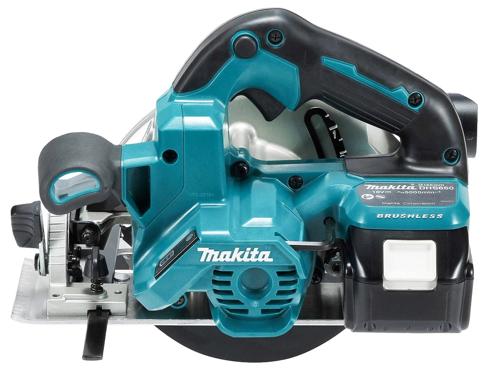 Sega Circolare Makita DHS660ZJ 18V LXT Brushless Ø165 mm con Valigetta Makpac