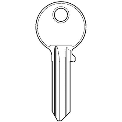CHIAVE PIATTA ISEO F5 020259 ORIGINALE - OTTONE NICHELATO- 100 pezzi