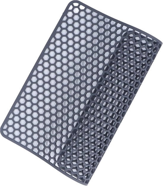 Gootsteenmat in Silicone con Raster, Antislip e Resistente al Calore (Adatto a Tutti i Tipo di Gootstene) - Facile da Pulire, Compatibile con Tutti i Gootsteni