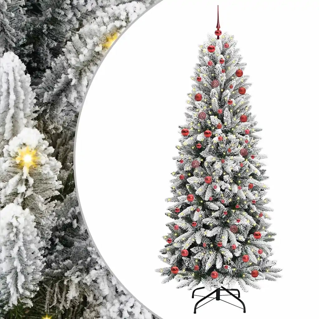 Albero di Natale artificiale con 300 LED Bianco 210 cm 3396057