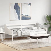 Dormeuse senza Materasso Bianca 80x200 cm Legno Massello Pino