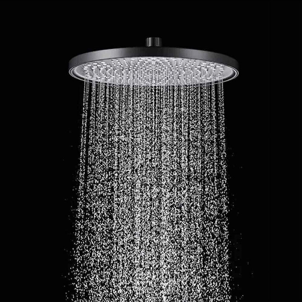Trade Shop - Soffione Doccia Tondo In Abs 22,5 Cm Ugelli Fori Bagno Miscelatore Filtro 87133 -
