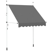 Tenda da Sole | Tenda parasole Retrattile Manuale 200 cm Antracite