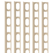 Profili in alluminio verniciato colore beige 132 a l per finitura parete proangle *** pezzi 5 pz, confezione 1