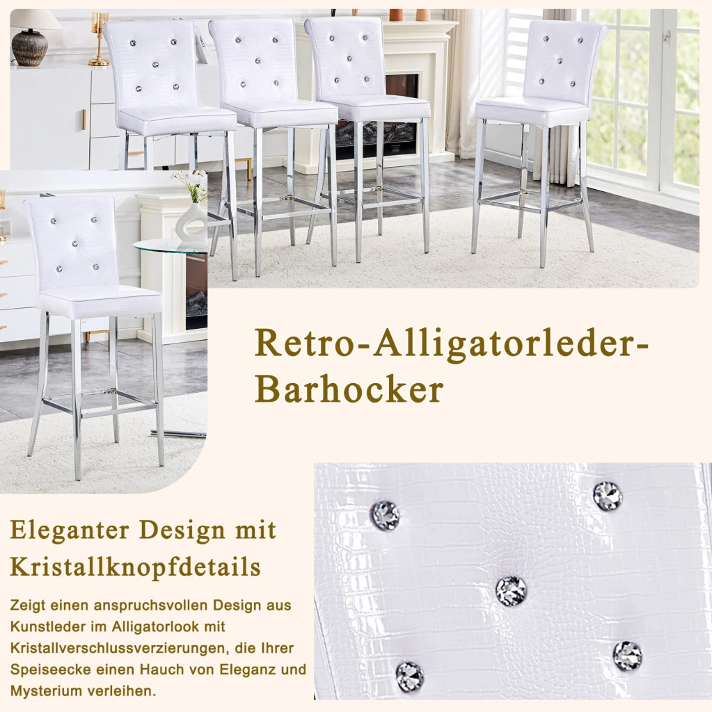 SGABELLO DA BAR Set da 2 pezzi in PVC