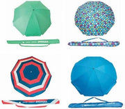 Parasole in alluminio 180 cm 8 stecche in tubo 28/32 mm tessuto interno 300D Oxford con protezione UV 50+ con finestra e manico - diversi modelli Assortimento Grande Boemiano