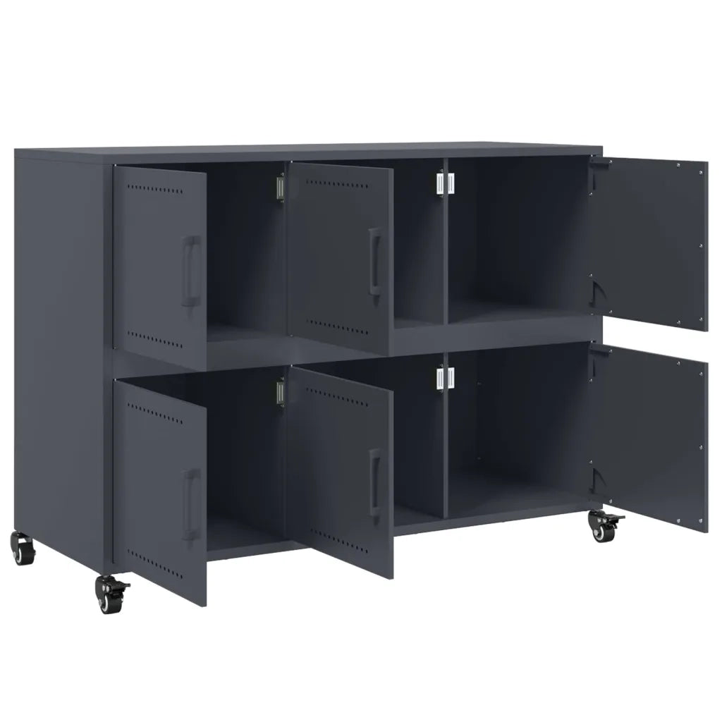 Credenza Antracite 100,5x39x72 cm in Acciaio 846742