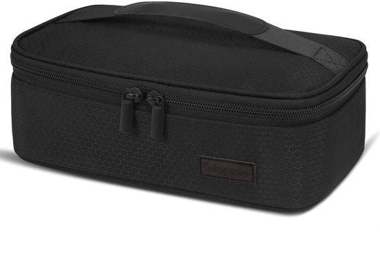 Tas Isolante Leggera per Uomo Donna, Tas Robusta e Pratica per Viaggio, Colazione, Ufficio, Lavoro, Picnic, Nera e Grigia