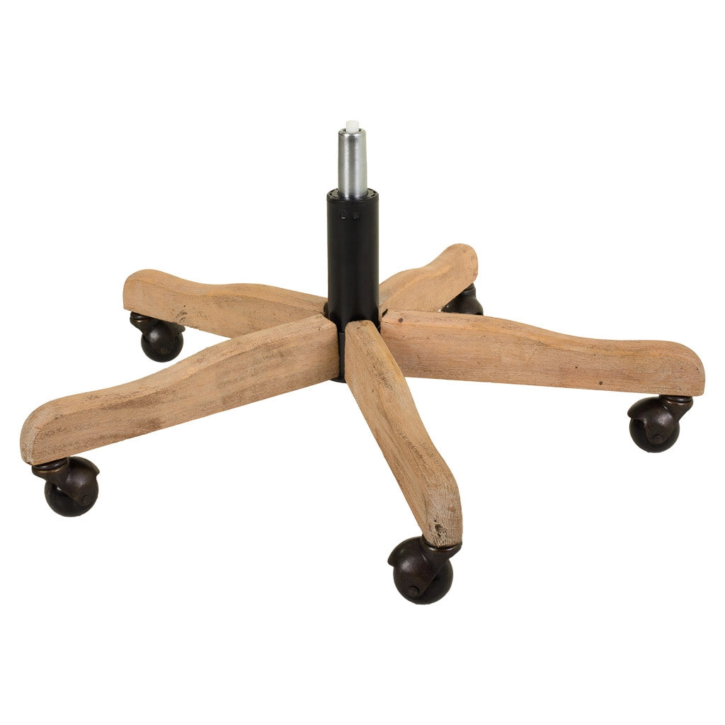 Sedia in legno e imbottita con ruote 60x60x40/93h cm