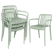Sedia da Giardino Imbottita ¨C Minimal ¨C Grigio Verde 44x52x83 cm