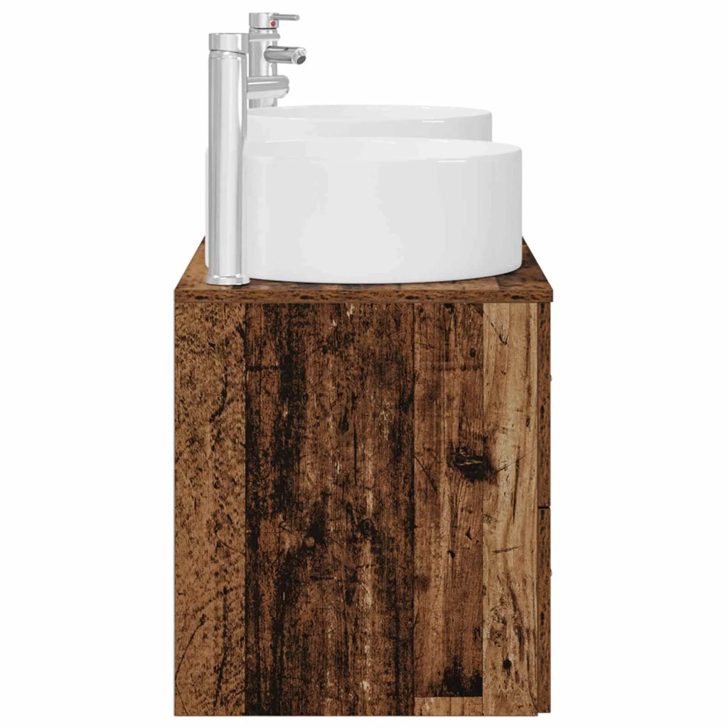 Set di mobili per il bagno 3 pz Legno antico 3405953