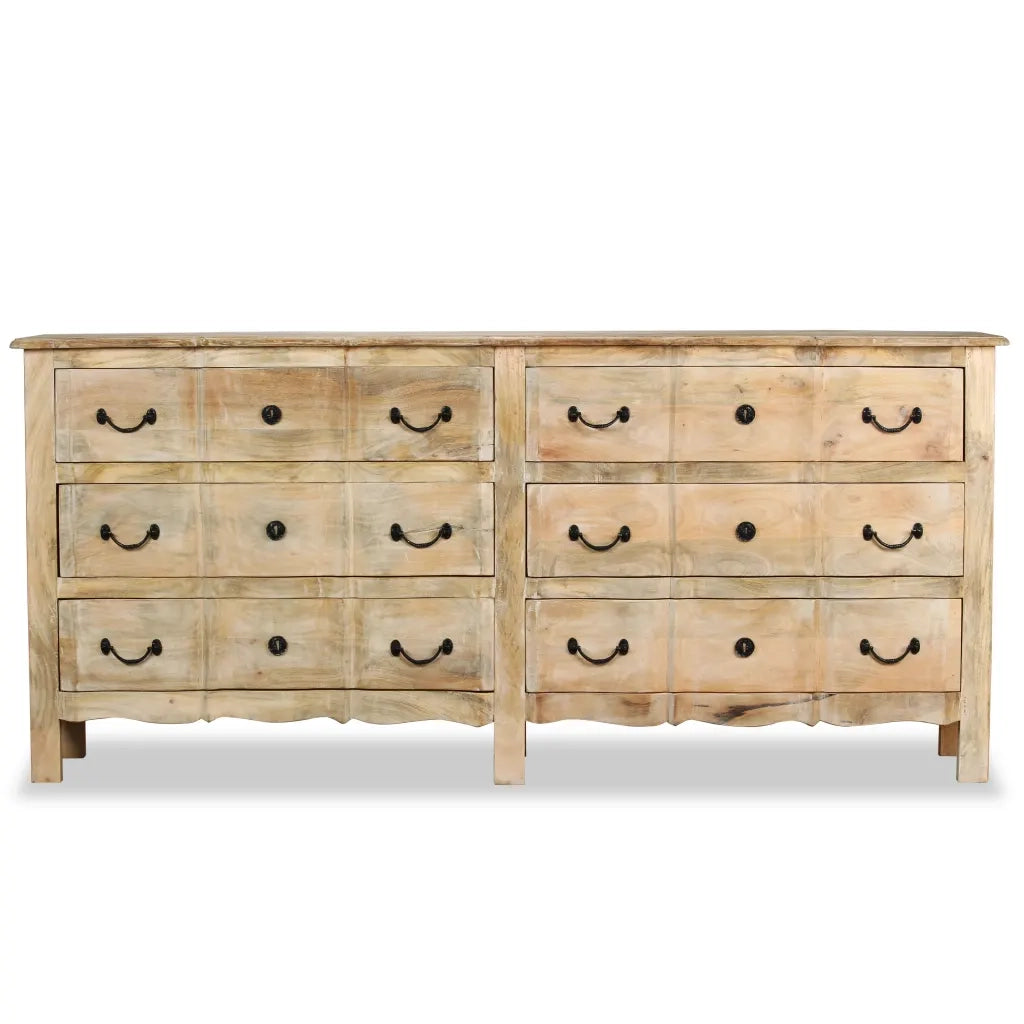 Credenza in Legno Massello di Mango 200x40x90 cm 243986