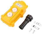 Drukknop per controllo di sicurezza elevato - Azione fissa - Controllo di sollevamento - Controllo di pompaggio - In plastica ABS - Inclusi accessori