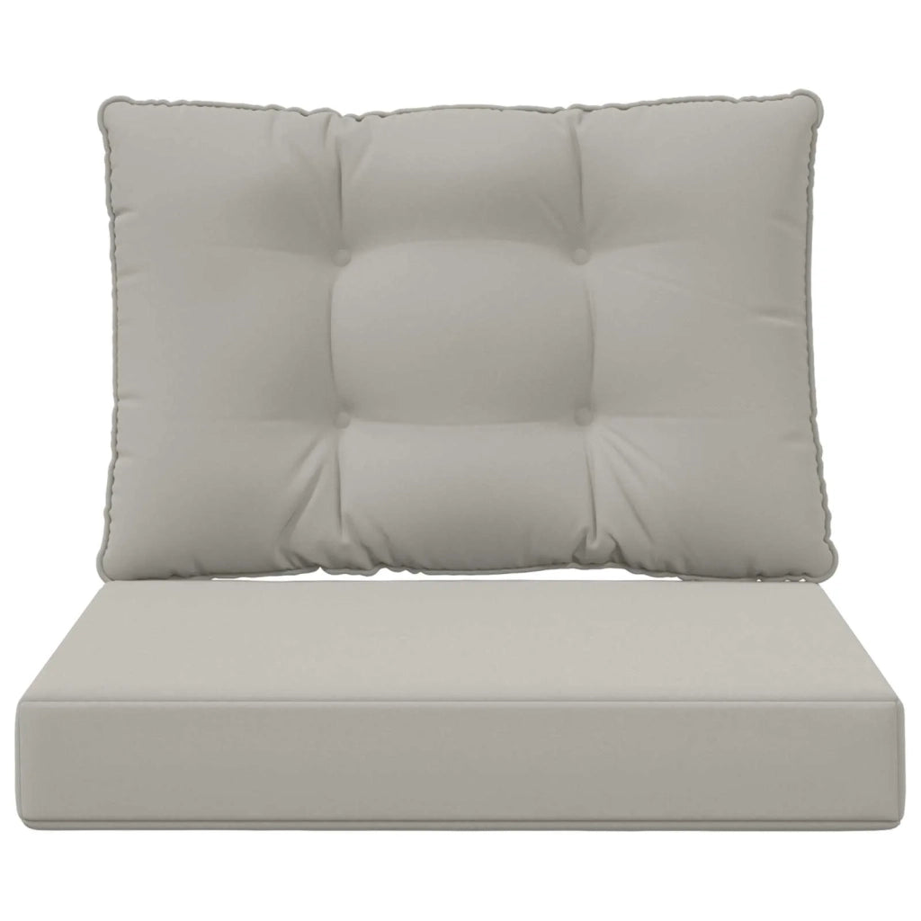 Cuscino per divano da esterno 2 pcs Grigio Poliestere