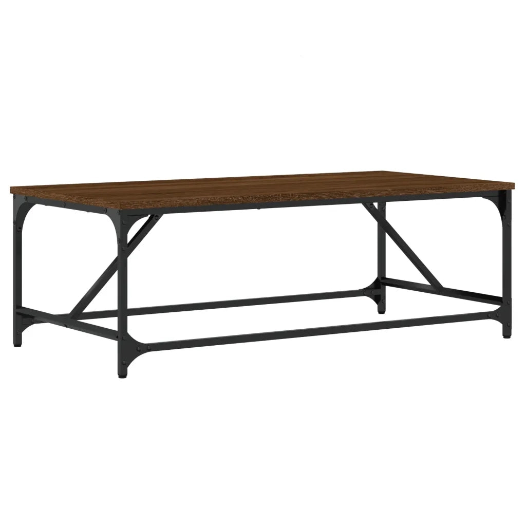 Tavolino da Salotto Rovere Marrone100x50x35cm Legno Multistrato 835333