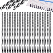 Spiralbindenti per documenti 100 pezzi - PVC nero - diametro interno 8 mm - capacità 40 fogli - tiene documenti organizzati - 315 mm lunghezza - spirali per organizzare documenti