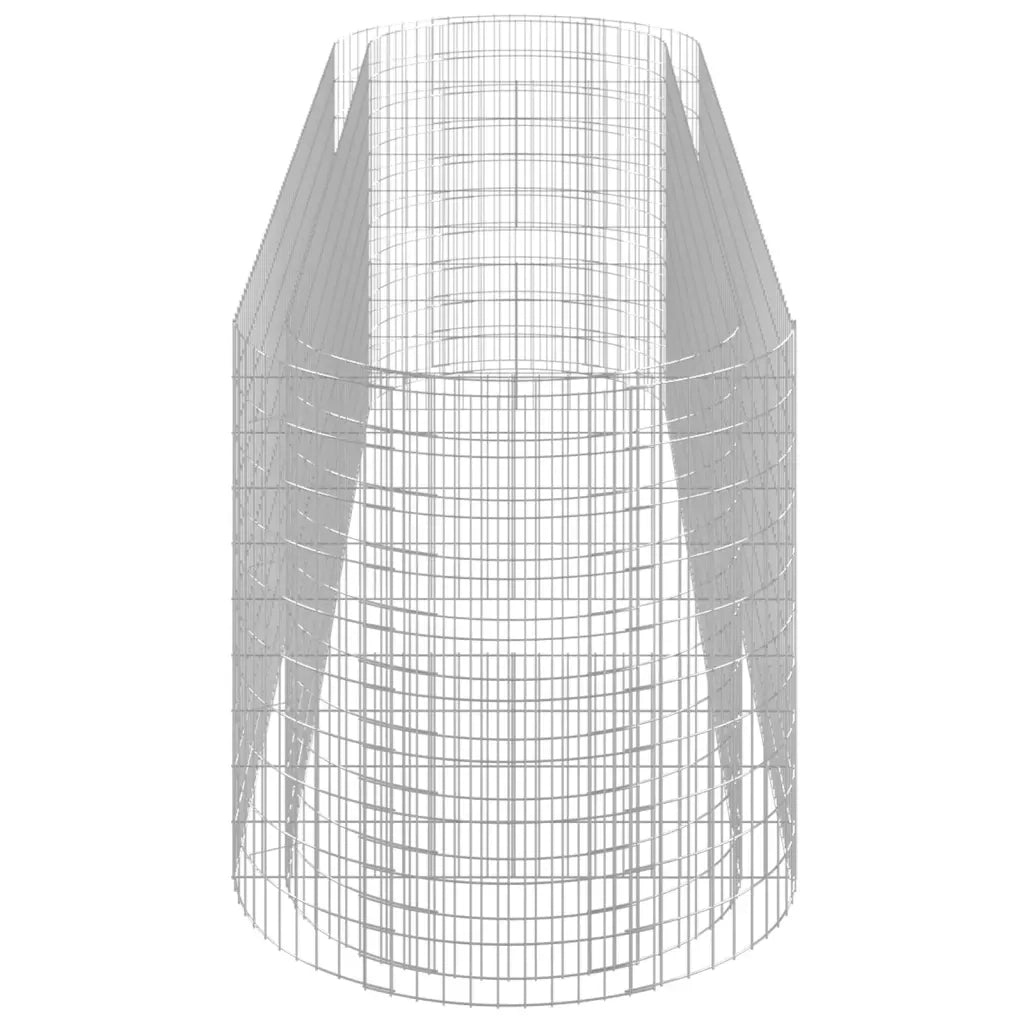 Gabbione con Letto Rialzato in Ferro Zincato 400x100x100 cm 152047