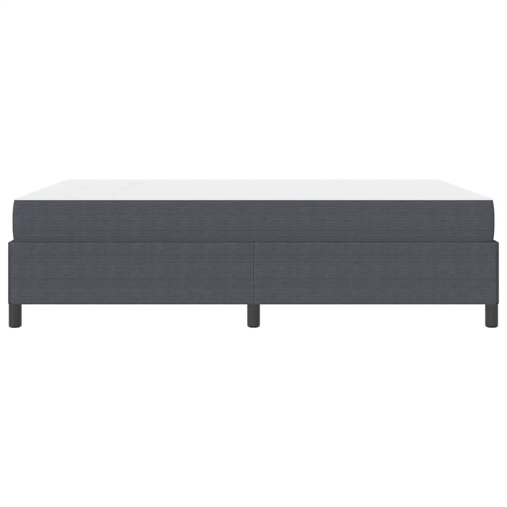 Struttura del letto Grigio scuro 140 x 190 cm Tessuto