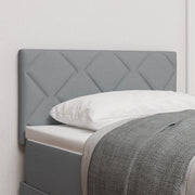 Testiera  Design Blocchi Diamante Grigio Chiaro 80 cm Tessuto
